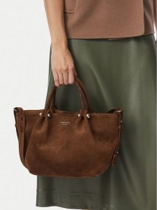 Weekend Max Mara Torebka Wkario 2625516175600 Brązowy ciemny. Brązowe kuferki Weekend Max Mara, bez wzorów, bez dodatków. Za 2 479,00 zł.