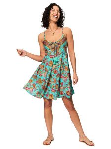 Aller Simplement Sukienka w kolorze turkusowo-pomarańczowym rozmiar: 34/36. Pomarańczowe sukienki Aller Simplement, bez wzorów, bez kołnierzyka, bez ramiączek, mini. Za 56,99 zł.