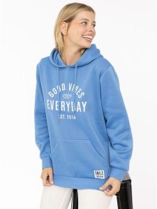 Zwillingsherz Bluza "Everyday" w kolorze błękitnym rozmiar: L/XL. Niebieskie bluzy Zwillingsherz, l, bez wzorów, z kapturem. Za 179,64 zł.