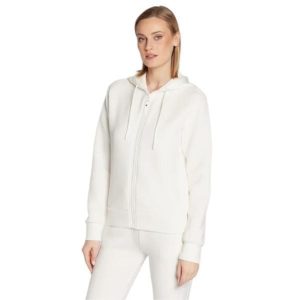 Bluza Damska Guess Biała - Elegancja i Komfort. Białe bluzy Guess, z aplikacjami, bez kaptura. Za 369,99 zł.
