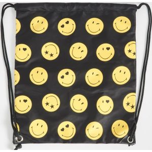 Plecak worek Smiley - Czarny. Plecaki marki Sinsay. Za 39,99 zł.