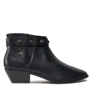 Botki Ted Baker. Czarne botki Ted Baker, bez wzorów, bez obcasa, na słupku, bez zapięcia. Za 499,99 zł.