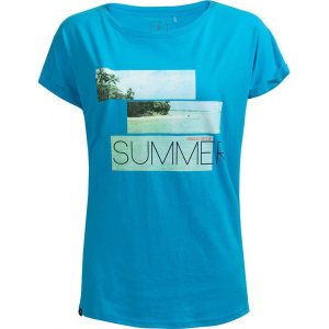 T-shirt damski TSD627 - turkus - Outhorn. T-shirty marki Outhorn. W wyprzedaży za 24,99 zł.