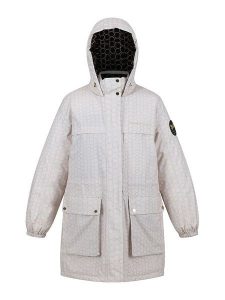 Regatta Parka "Cailar" w kolorze kremowym rozmiar: 44. Brązowe kurtki Regatta, s, bez wzorów, bez kaptura. Za 276,71 zł.