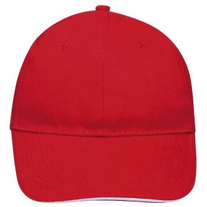 Czapka Z Daszkiem Buffalo 6 Panel. Białe czapki SOL'S, bez wzorów. Za 29,99 zł.