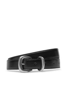Calvin Klein Pasek Damski Sarah 2 Piece Logo Buckle Belt 25Mm LV04K7012G Czarny. Czarne paski Calvin Klein, bez wzorów, ze skóry. Za 159,99 zł.