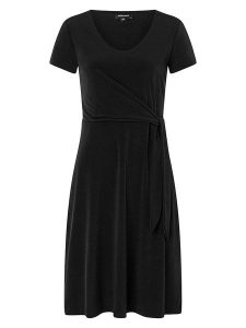 More & More Sukienka w kolorze czarnym rozmiar: 42. Czarne sukienki More & More, bez wzorów, bez kołnierzyka, bez ramiączek, midi. Za 145,94 zł.