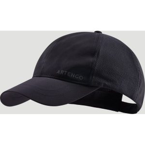 CZAPKA SPORTOWA Z DASZKIEM Tenis TC100 rozmiar 58. Czarne czapki ARTENGO, bez wzorów, z materiału, sportowe. Za 24,99 zł.
