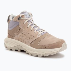 Buty turystyczne damskie Merrell Tempo Sol Mid Wp. Brązowe buty trekkingowe Merrell, bez zapięcia. Za 389,99 zł.