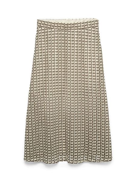 Vero Moda Spódnica w kolorze beżowo-szarobrązowym rozmiar: XL. Brązowe spódnice Vero Moda, xl, bez wzorów, midi. Za 92,86 zł.