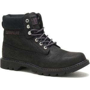 Buty damskie Cat COLORADO. Czarne buty trekkingowe Caterpillar, bez zapięcia. W wyprzedaży za 359,00 zł.