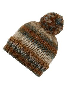 Regatta Czapka "Frosty Hat VI" w kolorze niebiesko-brązowo-kremowym rozmiar: onesize. Brązowe czapki Regatta, bez wzorów, ze splotem. Za 61,46 zł.