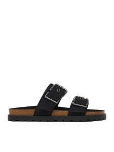 DeeZee Klapki CEO-HSCB25230318-2 Czarny. Czarne klapki DeeZee, bez wzorów, z materiału, bez obcasa. Za 139,99 zł.