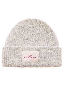 Zwillingsherz Czapka w kolorze jasnoszarym rozmiar: onesize. Szare czapki Zwillingsherz, bez wzorów, z materiału. Za 147,91 zł.