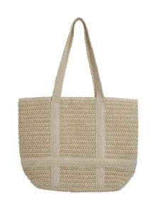 BLE Shopper bag w kolorze beżowym - 46 x 36 x 14 cm rozmiar: onesize. Brązowe shopper bag BLE, bez wzorów, z materiału, na ramię, bez dodatków. Za 49,41 zł.