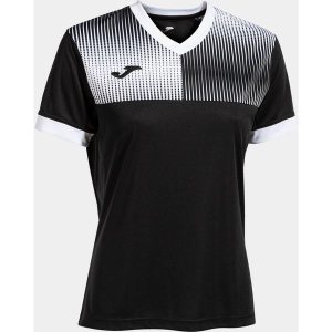 Joma Eco Supernova damska koszulka, czarno-biała, S. Białe bluzki JOMA, s, bez wzorów, z poliesteru, sportowe, bez kołnierzyka, bez ramiączek. W wyprzedaży za 156,35 zł.