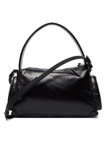 Calvin Klein Torebka Pocket Shiny Nylon Small Bag LV04F3405G Czarny. Czarne torebki klasyczne Calvin Klein, bez wzorów, z nylonu, bez dodatków. Za 449,99 zł.