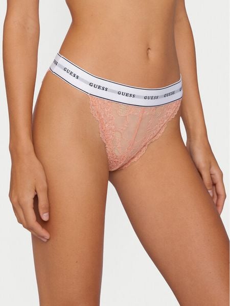 Guess Figi brazylijskie O97E01 KBBT0 Pomarańczowy. Brązowe figi Guess, z aplikacjami, z syntetyku. Za 118,99 zł.