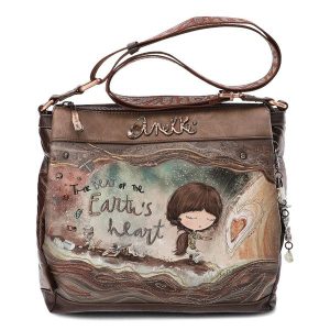 Brązowa Torebka Anekke Elegancka Listonoszka Damska. Brązowe listonoszki Anekke, z aplikacjami, z materiału, zdobione, bez dodatków. Za 369,00 zł.