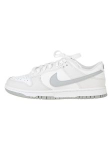 Nike Skórzane sneakersy "Dunk Low Retro" w kolorze szaro-białym rozmiar: 40,5. Szare trampki Nike, bez wzorów, z materiału, bez zapięcia. Za 326,99 zł.