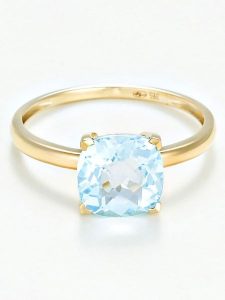 DIAMOND & CO Złoty pierścionek "Topaze Unique" z topazem rozmiar: 54. Niebieskie pierścionki Diamond & Co, z topazem, złote. Za 1 139,41 zł.