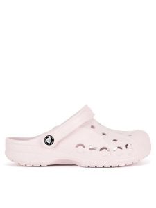 Crocs Klapki WB-BAYA CLOG 10126-6PI Różowy. Czerwone klapki Crocs, bez wzorów, z materiału, bez obcasa. Za 199,99 zł.