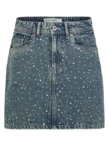 Eight2Nine Dżinsowa spódnica w kolorze niebieskoszarym rozmiar: XS. Niebieskie spódnice Eight2Nine, xs, bez wzorów, z bawełny, klasyczne, mini. Za 104,89 zł.