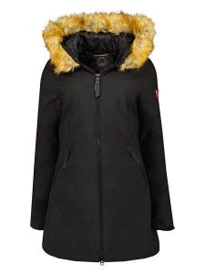 Geographical Norway Parka "Adelaide" w kolorze czarnym rozmiar: M. Czarne płaszcze Geographical Norway, m, bez wzorów, bez kaptura. Za 215,21 zł.