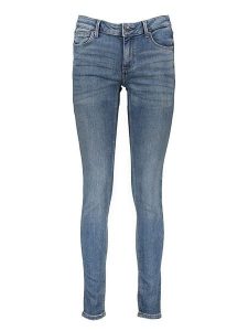 S. Oliver Dżinsy - Skinny fit - w kolorze niebieskim rozmiar: 36/32. Niebieskie jeansy s.Oliver, z aplikacjami, ze skóry. Za 109,95 zł.