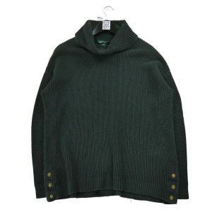 Second life - Damski sweter z golfem czarny - Jak nowy. Czarne golfy Ralph Lauren, bez wzorów. Za 119,24 zł.