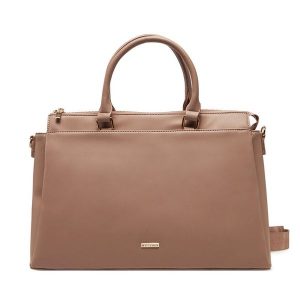 Torebka WITTCHEN. Czerwone shopper bag Wittchen, bez wzorów, bez dodatków. Za 289,99 zł.