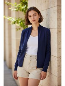 ASSUILI Kardigan w kolorze granatowym rozmiar: 36. Niebieskie kardigany Assuili. Za 100,99 zł.