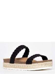 BACKSUN Klapki "Pise" w kolorze czarnym rozmiar: 42. Czarne klapki Backsun, bez wzorów, z otwartym noskiem, bez obcasa. Za 195,99 zł.