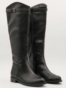 Bellucci Kozaki w kolorze czarnym rozmiar: 37. Czarne kozaki Bellucci, na zimę, bez wzorów, bez obcasa, bez zapięcia. Za 139,87 zł.