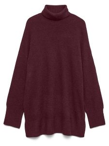 Vero Moda Sweter w kolorze ciemnofioletowym rozmiar: XS. Różowe swetry oversize Vero Moda, s, bez wzorów, z materiału, bez ramiączek. Za 86,99 zł.