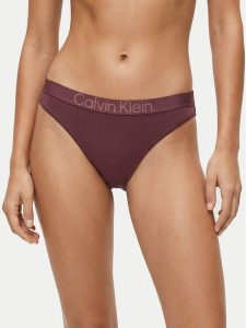 Calvin Klein Underwear Stringi LV00QD5292 Bordowy. Czerwone stringi Calvin Klein Underwear, bez wzorów, z bawełny. Za 79,99 zł.