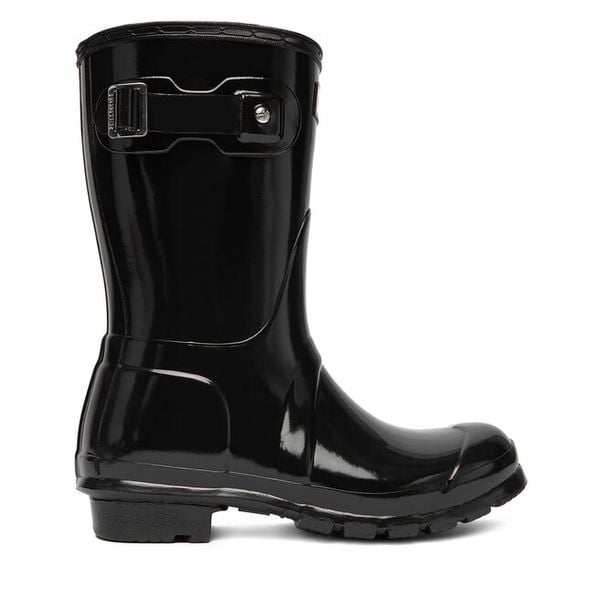 Kalosze Hunter. Czarne kalosze Hunter, bez wzorów. Za 219,99 zł.