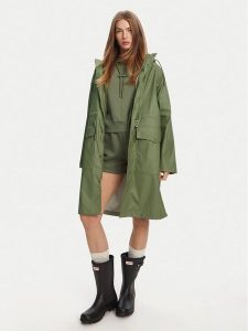Hunter Parka Janna HARW0021242 Khaki Regular Fit. Brązowe kurtki Hunter, m, bez wzorów, z syntetyku, bez kaptura. Za 509,99 zł.