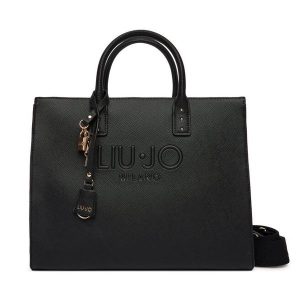 Torebka Liu Jo. Czarne torebki klasyczne Liu Jo, bez wzorów, bez dodatków. Za 679,99 zł.