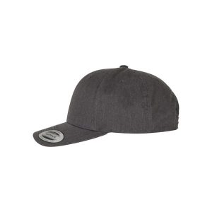 Bawełniana czapka typu snapback Flexfit Retro. Szare czapki FLEXFIT, bez wzorów, z bawełny, klasyczne. Za 85,65 zł.