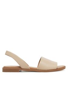 Lasocki Sandały EST-AFIONA-17 Beżowy. Brązowe sandały Lasocki, bez wzorów, ze skóry, bez obcasa, na płaskiej podeszwie, bez zapięcia. Za 139,99 zł.