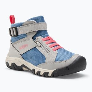 Buty turystyczne juniorskie KEEN Targhee Boundless. Niebieskie buty trekkingowe Keen, bez zapięcia. Za 269,99 zł.