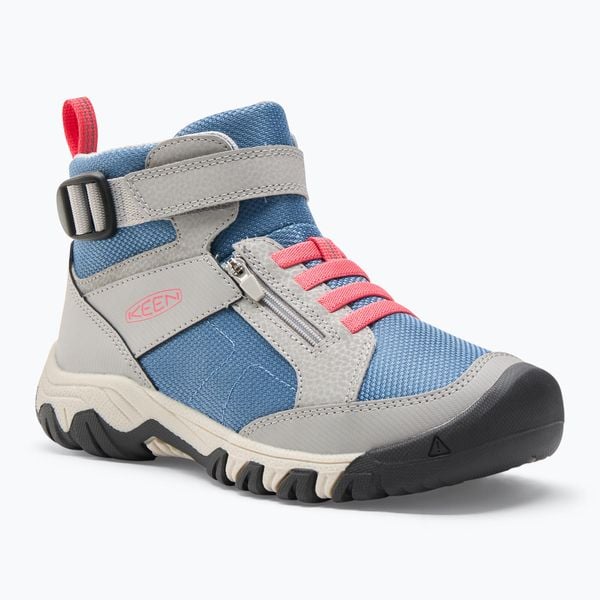 Buty turystyczne juniorskie KEEN Targhee Boundless. Niebieskie buty trekkingowe Keen, bez zapięcia. Za 269,99 zł.