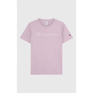 Koszulka damska Champion SS Tee 118382. Czerwone koszulki sportowe Champion, bez wzorów, bez ramiączek. Za 85,00 zł.