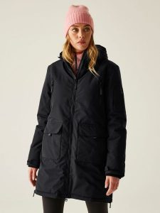 Regatta Kurtka zimowa "Gwynn" w kolorze czarnym rozmiar: 40. Czarne kurtki Regatta, na zimę, bez wzorów, z puchu, bez kaptura. Za 378,54 zł.