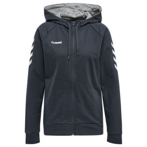 Bluza do piłki ręcznej damska Hummel hmlGO Zip z kapturem. Brązowe bluzy Hummel, na jesień, xs, bez wzorów, z kapturem. W wyprzedaży za 190,50 zł.