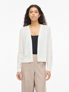 Vila Kardigan "Vilollo" w kolorze białym rozmiar: XL. Białe kardigany Vila, z bawełny. Za 79,21 zł.