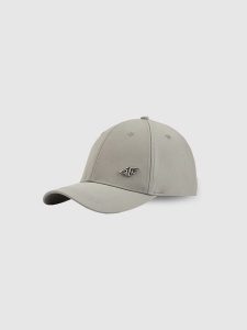 4F Czapka z daszkiem strapback uniseks - szara XS/S (56cm). Szare czapki 4f, bez wzorów, klasyczne. Za 69,99 zł.