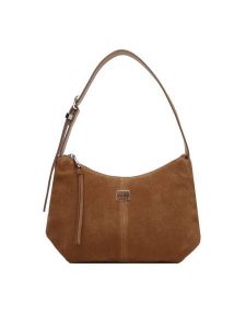 Tommy Jeans Torebka Tjw Slouchy Suede Shoulder Bag AW0AW18859 Brązowy. Brązowe torebki klasyczne Tommy Jeans, bez wzorów, z jeansu, bez dodatków. Za 649,99 zł.