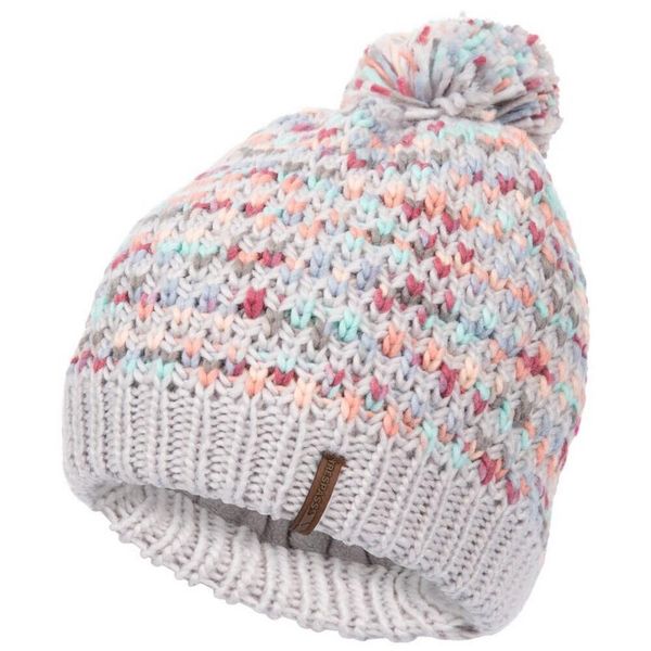 Czapka Damska Irmina Space Dye Beanie. Szare czapki Trespass, bez wzorów, z dzianiny. Za 57,99 zł.